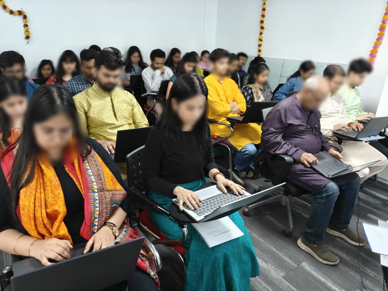 Participants during a corporate session